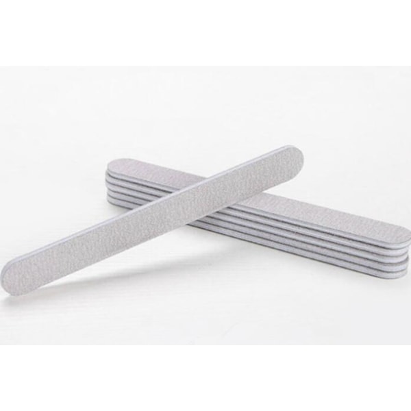 10pcs nail files - zebra 100/180 Grey