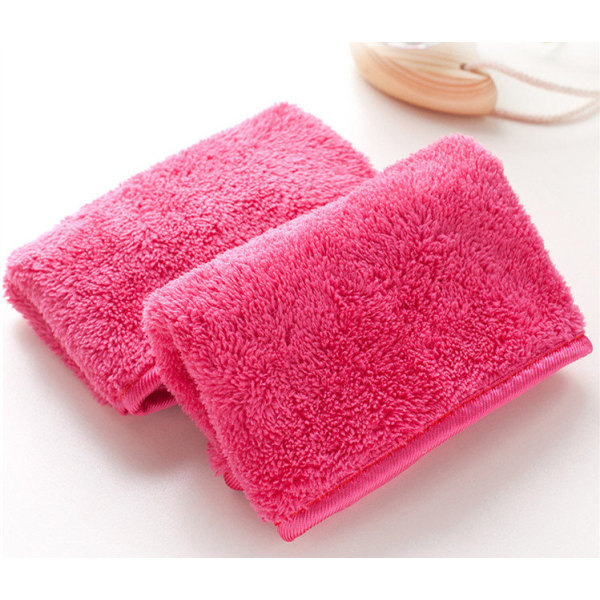Make Up Eraser - Mikrofiber ansigtsklud håndklæde, make-up fjernelse Light pink