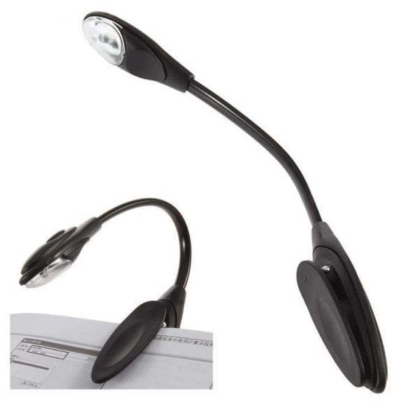 Lue helposti kirjavalaisimellamme – LEDillä ja kiinnikkeellä varustettu lukulamppu Black