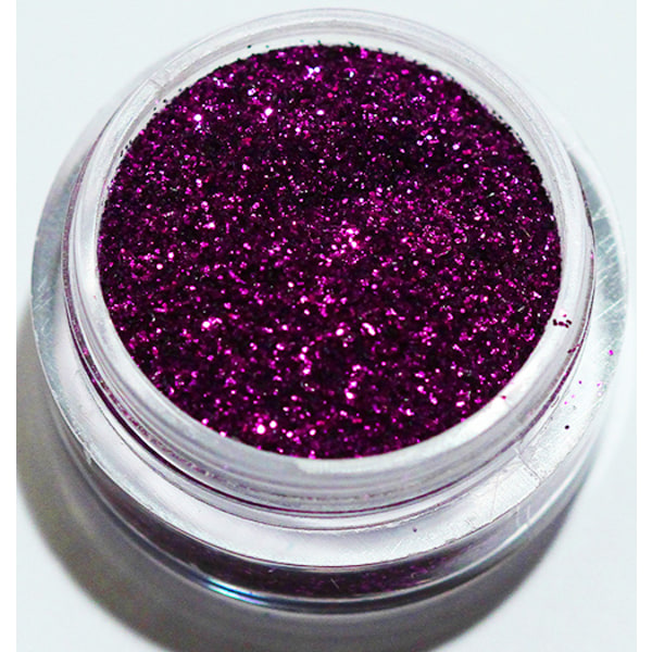 Negleglitter - Finkornet - Mørk lilla - 8ml - Glitter Dark purple