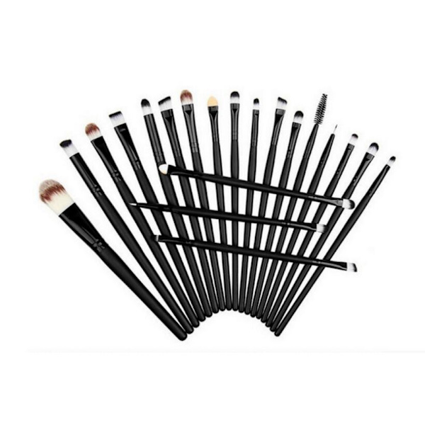 20 makeup børster - Sort Black