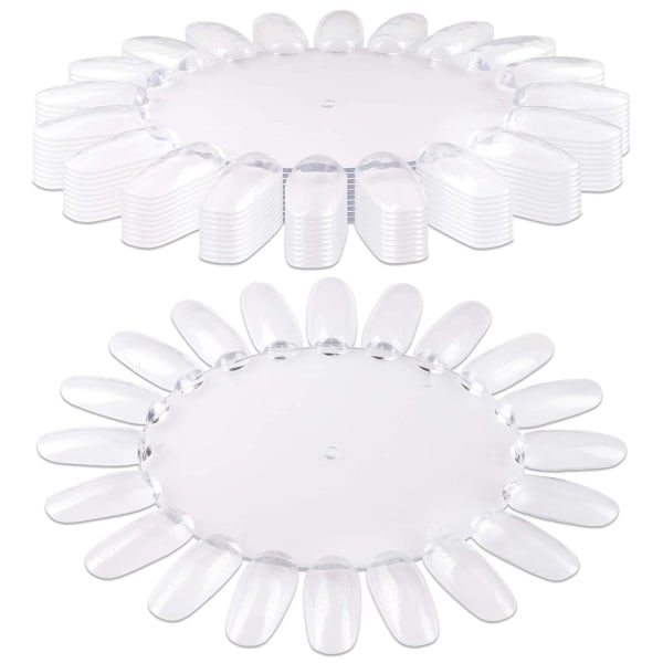 1st Oval provkarta / display med tippar i plexi Transparent