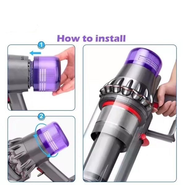 3-Pack Filter för Dyson V11/V15 – HEPA Efterfilter MultiColor V11/V15 (Hepa)