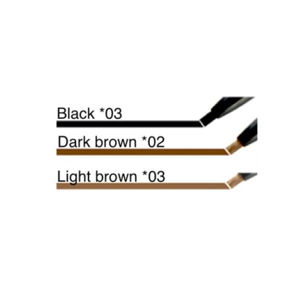 Øjenbryn pen - Øjenbryn pen - 3 farver Black Black *03