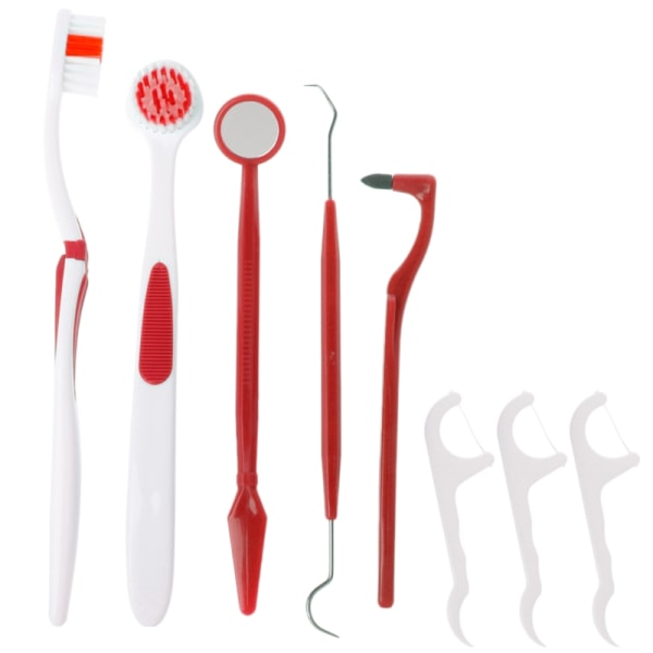 Værktøjer til tandpleje og mundhygiejne, tandsten - 8 dele Dark blue