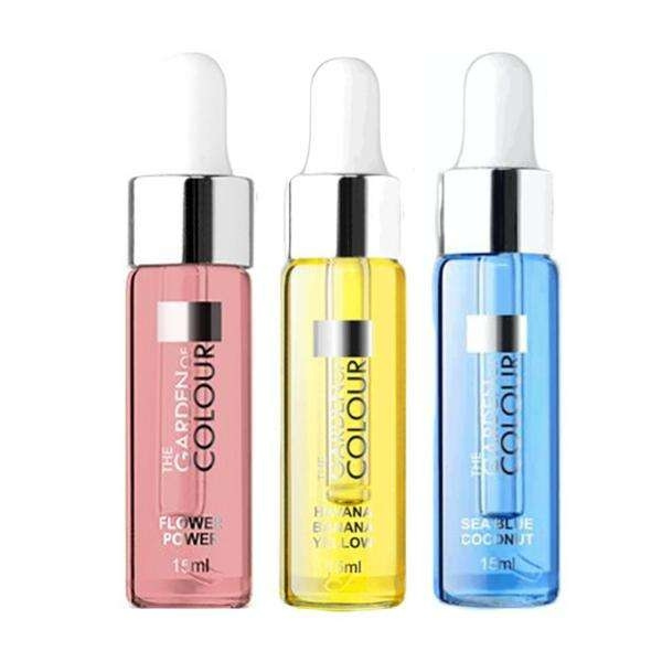 3-pak - Cuticle Oil - Blomst, Banan, Kokosnød - 15ml Multicolor