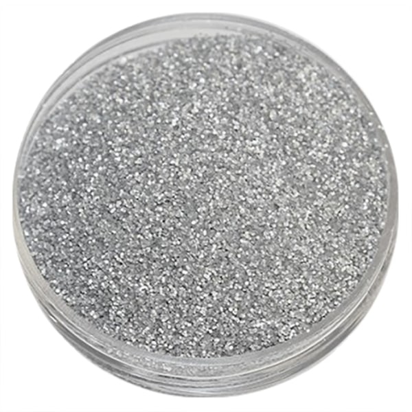 Negleglimmer - Finkornet - Sølvmat - 8ml - Glitter Silver