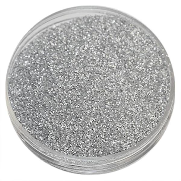 Negleglitter - Finkornet - Sølvmatt - 8ml - Glitter Silver