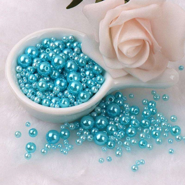 Akrylperler - 150 stk - Smykkefremstilling - DIY - Perleimitation Turquoise