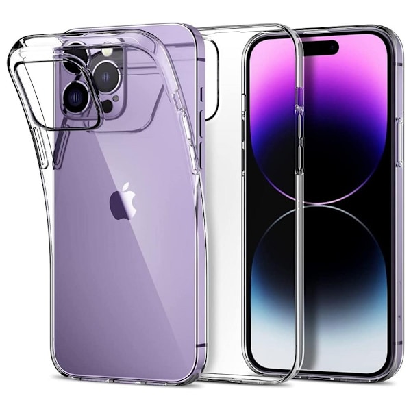 2-pack iPhone 15 Pro Max - Silikoni TPU - Ohut Transparent Iphone 15 Pro Max