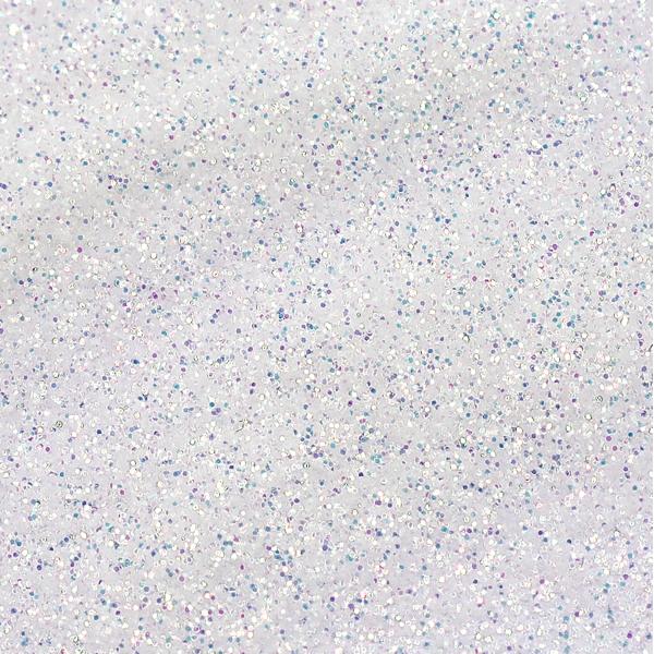 Negleglitter - Finkornet - Hvit regnbue - 8ml - Glitter White