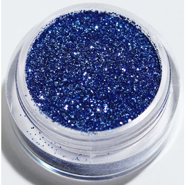 Negleglitter - Finkornet - Deep ocean - 8ml - Glitter Blue