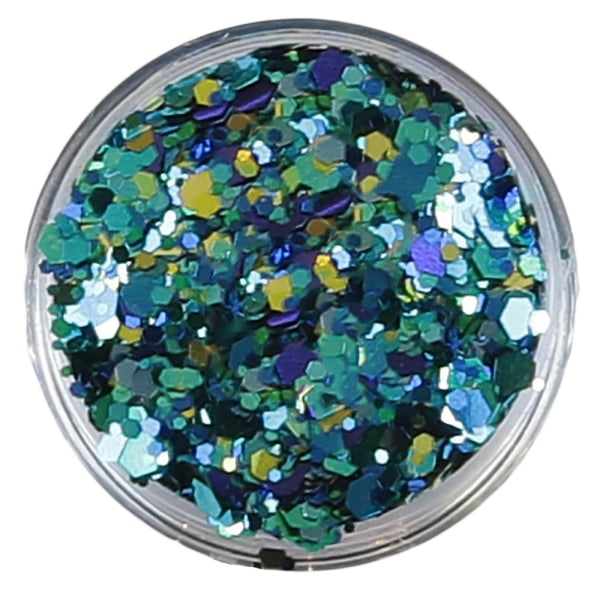 Negleglitter - Mix - Pocket blå - 8ml - Glitter