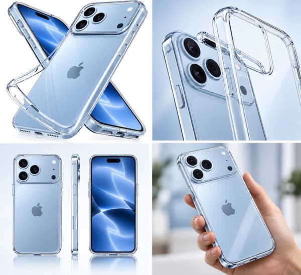 iPhone 18 Pro Transparent Silikonskal – Ultratunt 1,5 mm Clear Case Transparent
