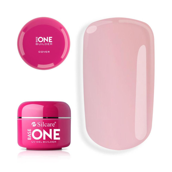 3-pak Base one - Builder - Klar, Pink, Cover 45g UV gel Multicolor