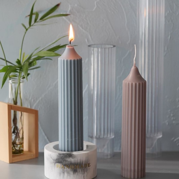 DIY - Candle molds - lång stång - Gjutform - Ljusform Transparent