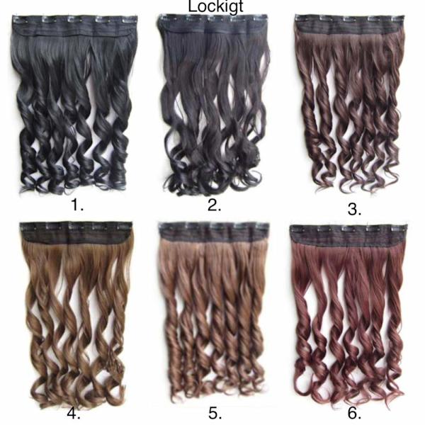 Clip-on / Hair extensions krøllet & lige 70cm - Flere farver Rakt - 6