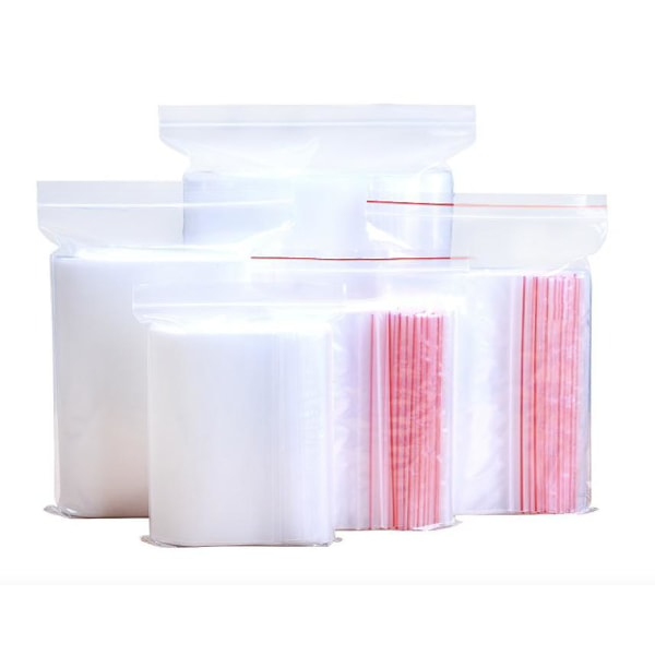 100-pakning - 4x6 cm Ziplock / Zip Lock Bags / Zip Lock Bags Transparent