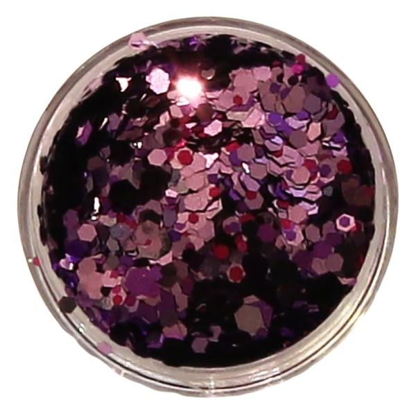 Negleglitter - Mix - Lilla blomst - 8ml - Glitter Purple