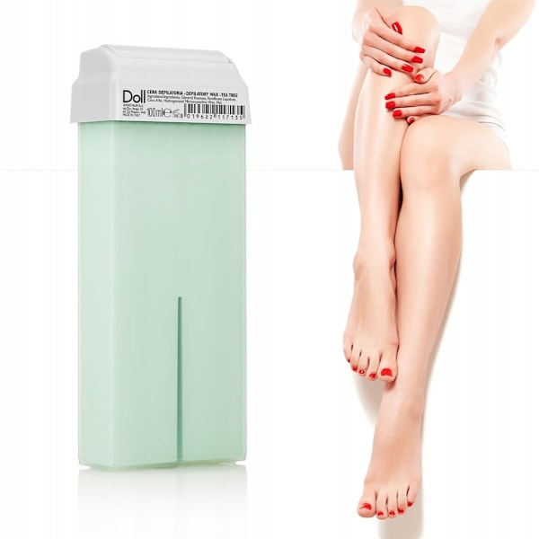 Hårfjerningsvoks - Varm voks - Roll on - Tea tree - 100ml - Xanitalia Doll