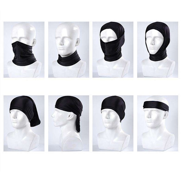 Skimaske - Nakkevarmer - Bandana - Multifunksjonell Black