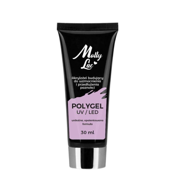 Polygel - Pulver gel - Vill orkidé 30ml - Akryl gel Purple