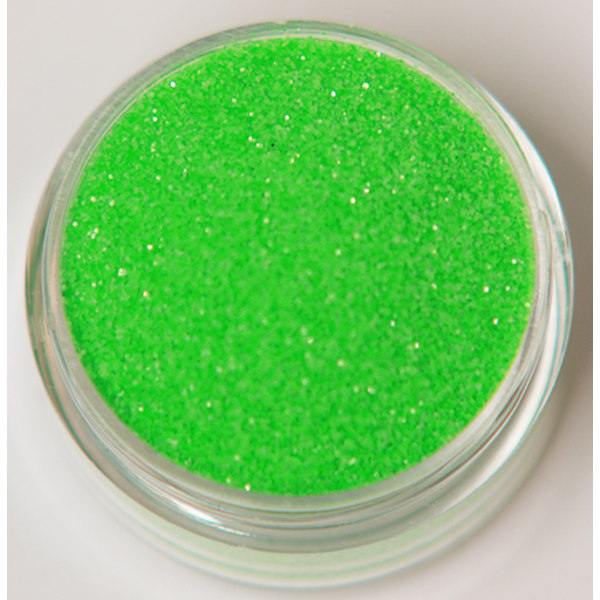 Negleglitter - Finkornet - Gelégrøn - 8ml - Glitter Green