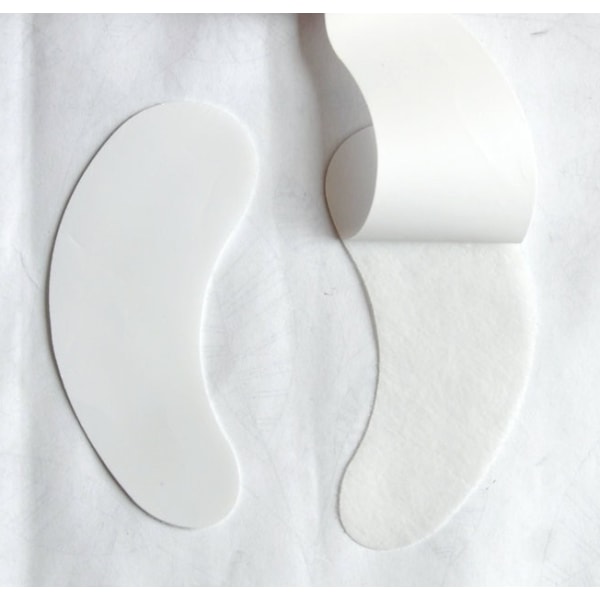10 par øyelapper, øyeputer, vippeextensions White