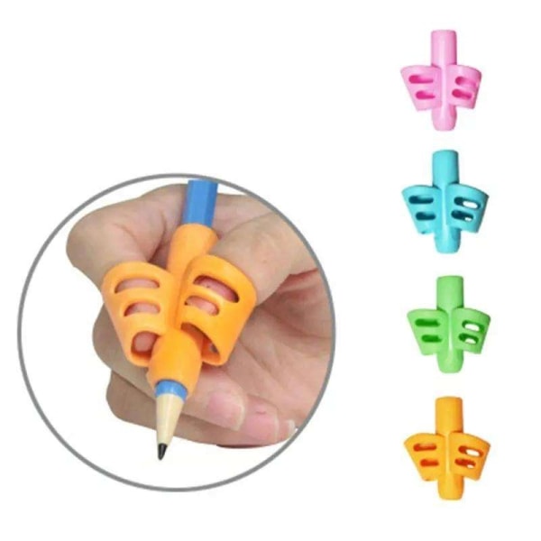 2 kynäpidikettä. Kirjoitusapu Grip Trainer Lasten kynäteline Multicolor