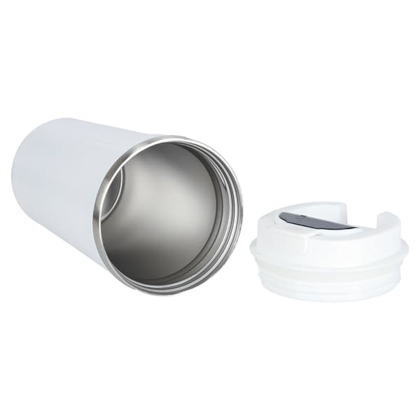 Smart Termosmugg med LED-display 500 ml – Rostfritt Stål valkoinen