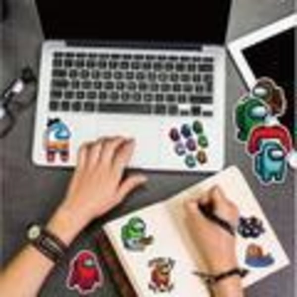 50 stk Fashion Graffiti Stickers Vandtæt Laptop Skøjte - Blandt os Multicolor