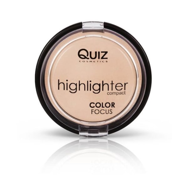 Highlighter kompakt - 4 farver - Quiz Cosmetics Silver