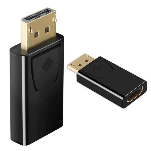 HDMI til DisplayPort-adapter - nem tilslutning Black