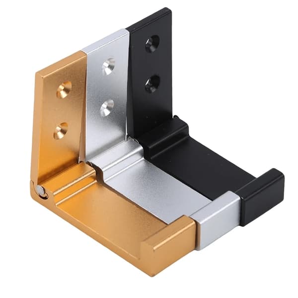 2 Veggkroker - sammenleggbare kleskroker, veggmontert Gold
