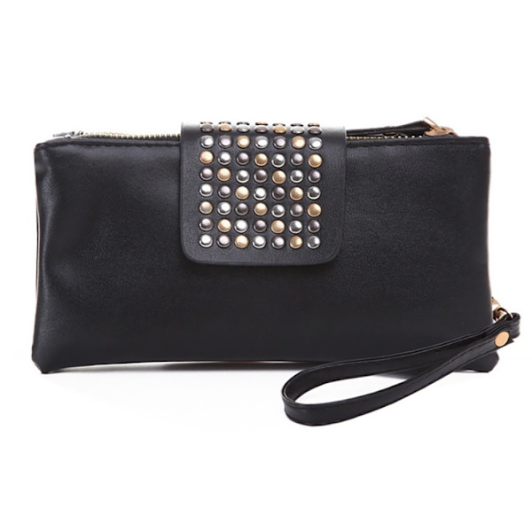 Taske pung/pung Rivet rebloggede nitter/clutch mode Black