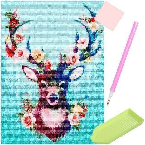 Diamantmaling - Diamantmaling - 5D - DIY - Hjorte Multicolor