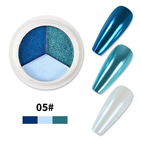 Magic Mirror Solid Nail Glitter Powder - Pigment - Negledekorasjoner Nr - 07