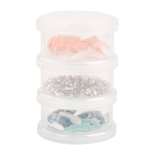 3 kpl Pinottavat purkit, säilytyspurkit - Transparent
