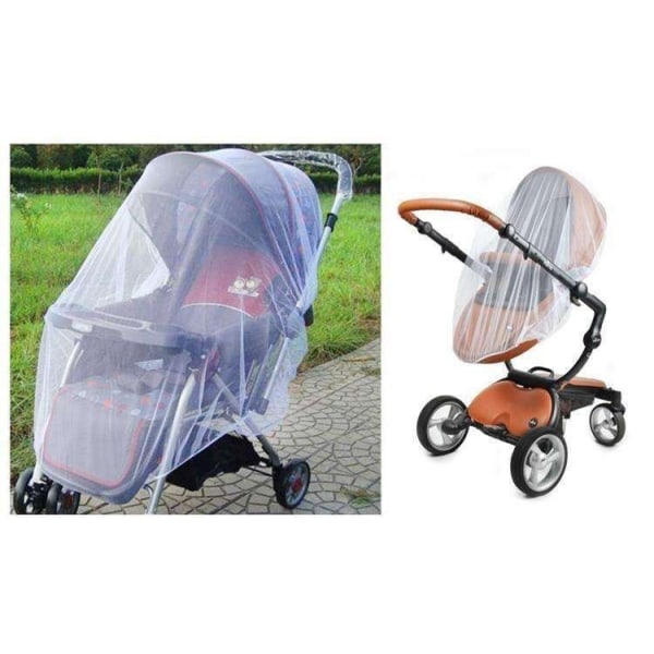 Myggnät / Insektsnät till barnvagn - Universal Vit