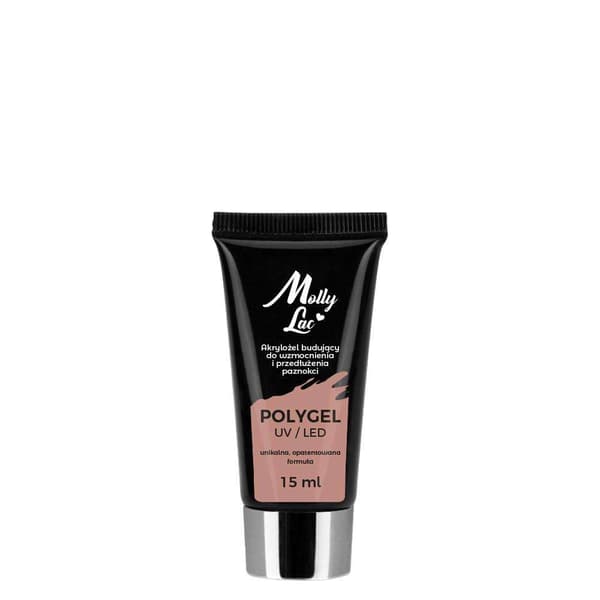 Polygel - Pulvergelé - Lysebrun 15ml - Akrylgelé Light brown