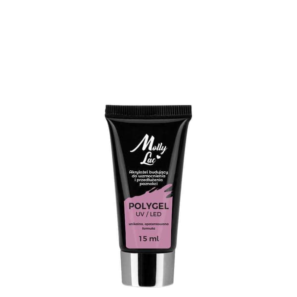 Polygel nagelförlängning moussegel Bean Paste 15 ml Rosa