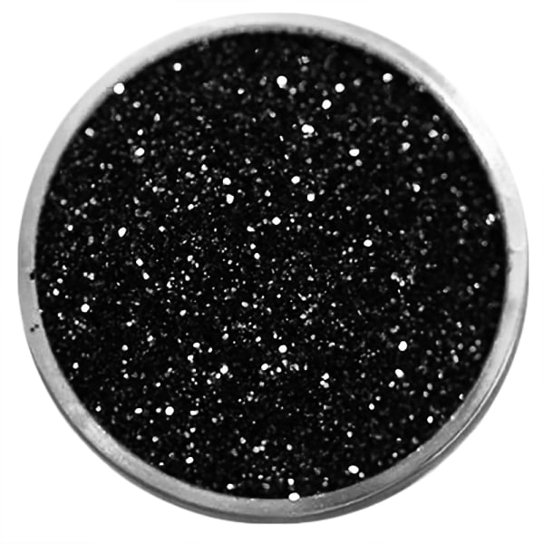 Kynsien glitter - Hienorakeinen - Musta - 8ml - Glitter Black