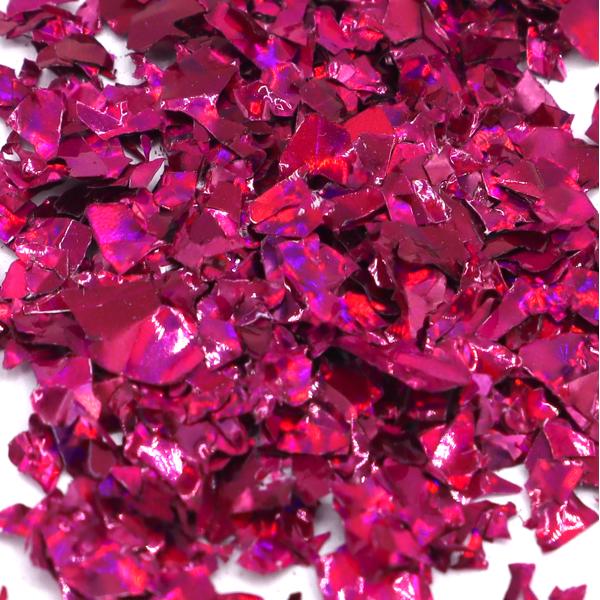 Kynsien glitter - Flakes / Mylar - Cerise - 8ml - Glitter Pink