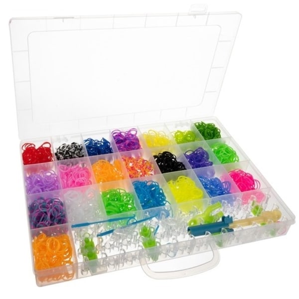 DIY - Vævebånd - 4400 stk - Gummibåndsæt - Multicolor