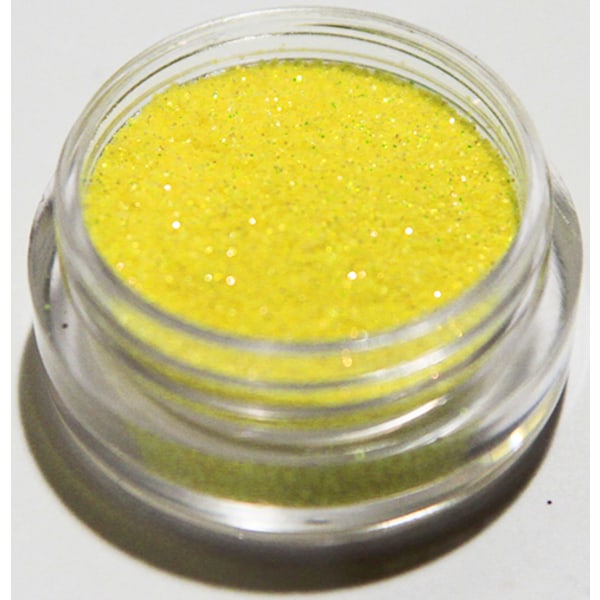 Nail Glitter - Finkornet - Gul - 8ml - Glitter Yellow
