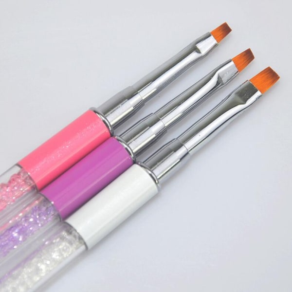 3 pcs exclusive nail UV-brushes Multicolor