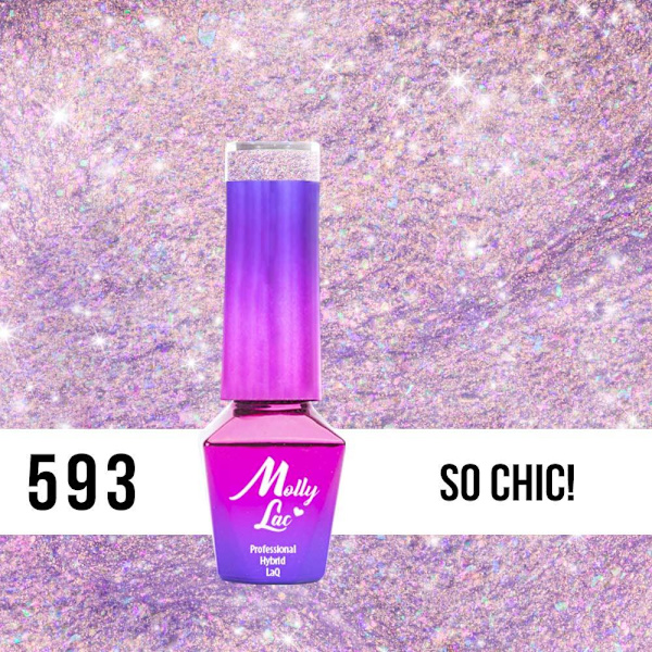 Mollylac - Gel polish - Mermaid Whispers - Nr593 - 5g UV gel/LED