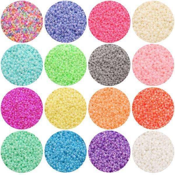 Seed beads - 2mm - 1000st - Färgglada Gul