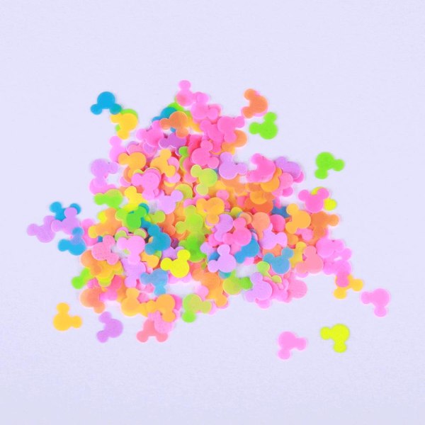 Negleglitter - Mix - Mikke Mus - 8ml - Glitter Multicolor
