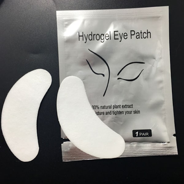 10 par øjenplastre, øjenpuder, eyelash extensions